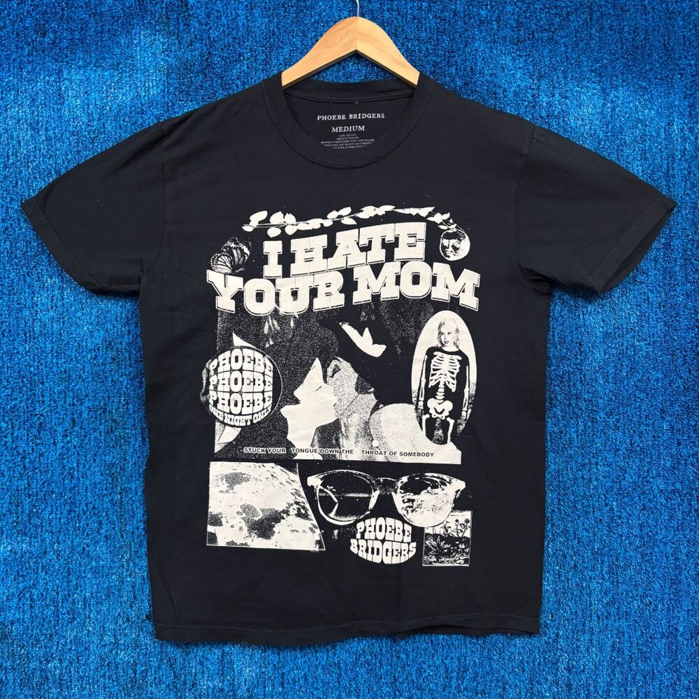 Phoebe Bridgers “I Hate Your Mom” Rock Band Graphic T-Shirt Size Medium